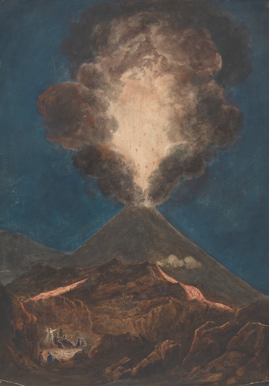 Vesuvius in uitbarsting door Isaac Weld