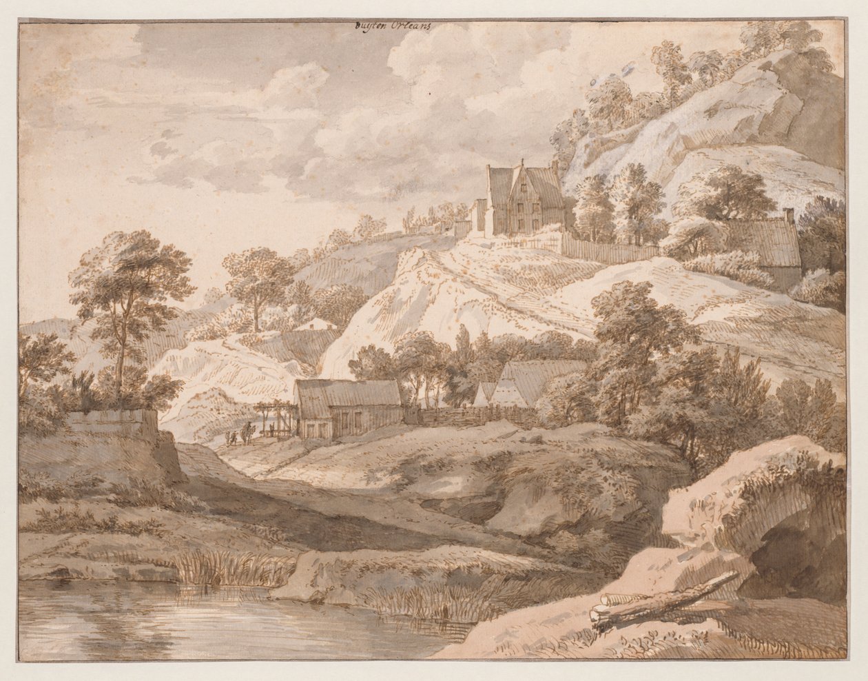 Uitzicht bij Orleans door Isaac de Moucheron