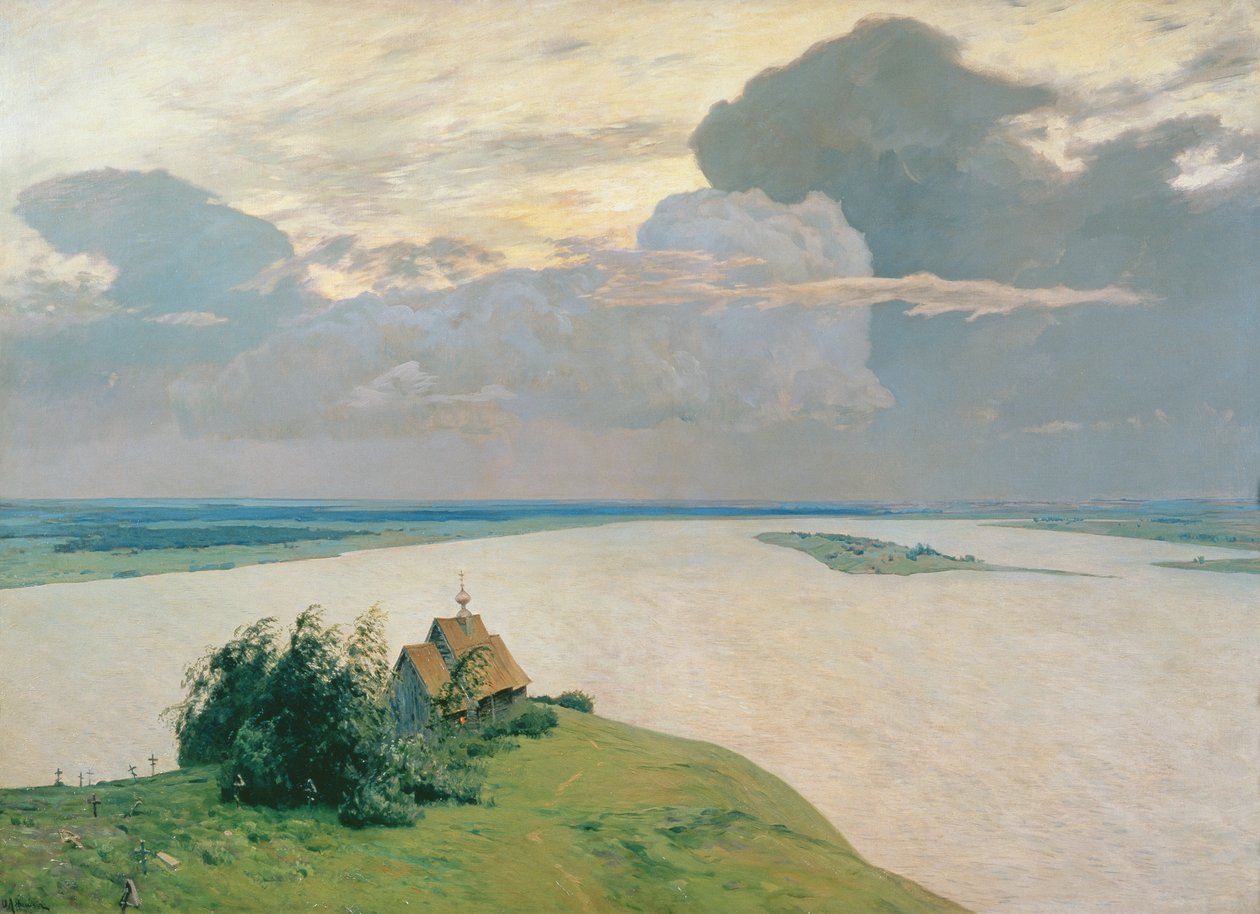Boven de Eeuwige Vrede, 1894 door Isaak Ilyich Levitan
