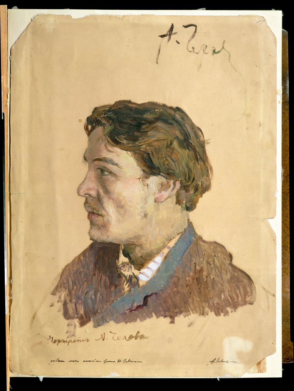 Portret van Anton Tsjechov (1860-1904) door Isaak Ilyich Levitan