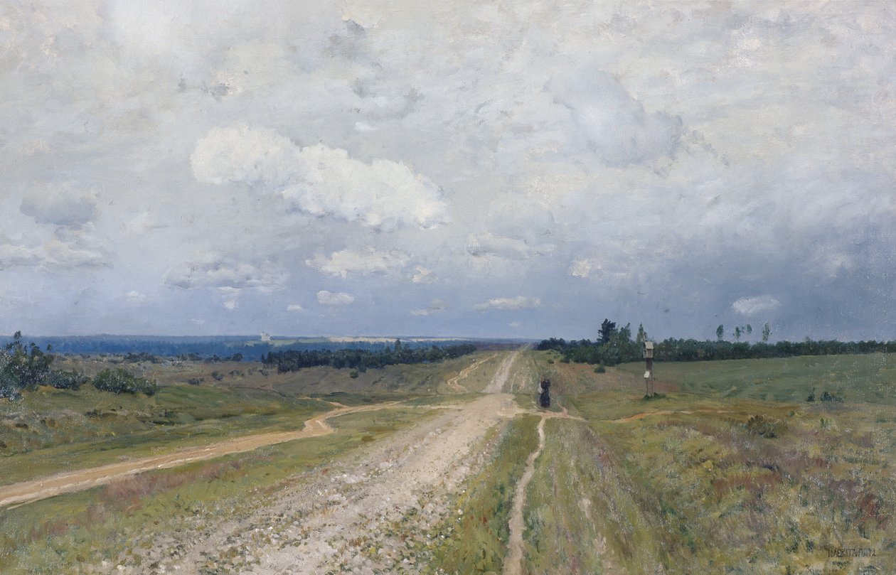 De Vladimirka Weg, 1892 door Isaak Ilyich Levitan