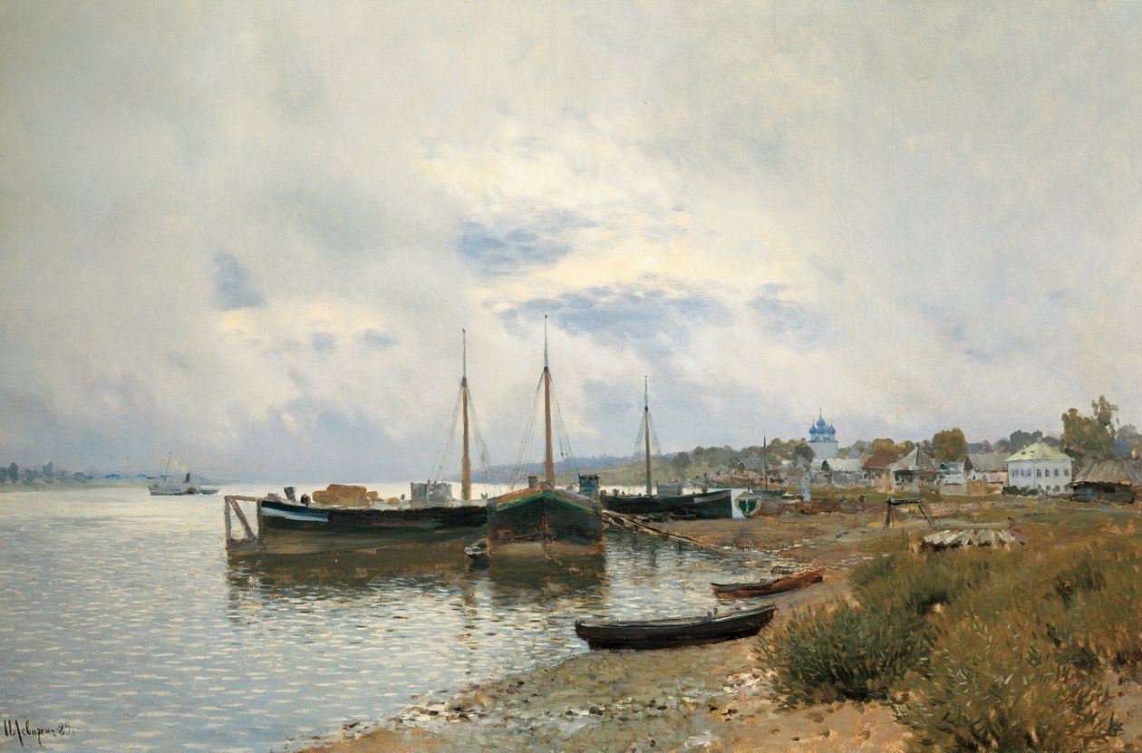Na de regen. Plyos, 1889 door Isaak Ilyich Levitan