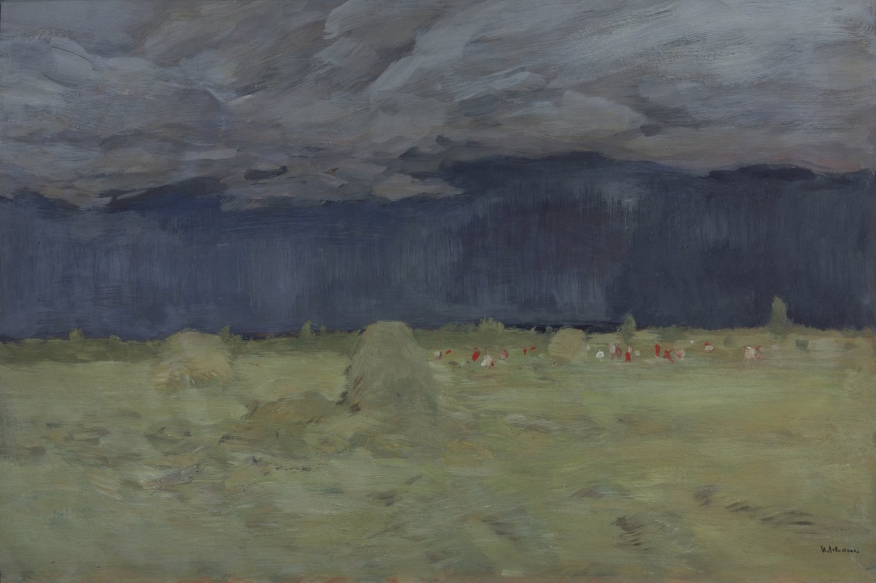 Hooien, 1900 door Isaak Ilyich Levitan