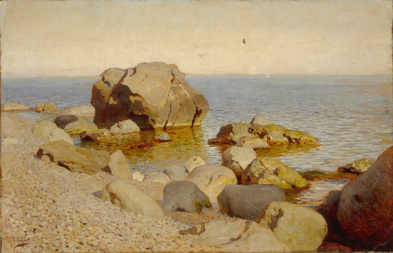 Kustlijn. De Krim door Isaak Ilyich Levitan