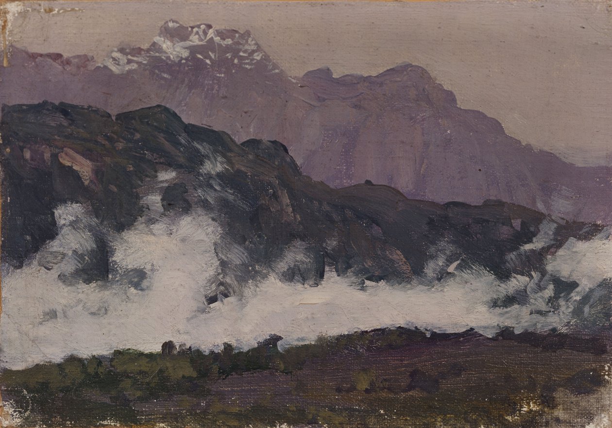 De Alpen, 1897 door Isaak Ilyich Levitan