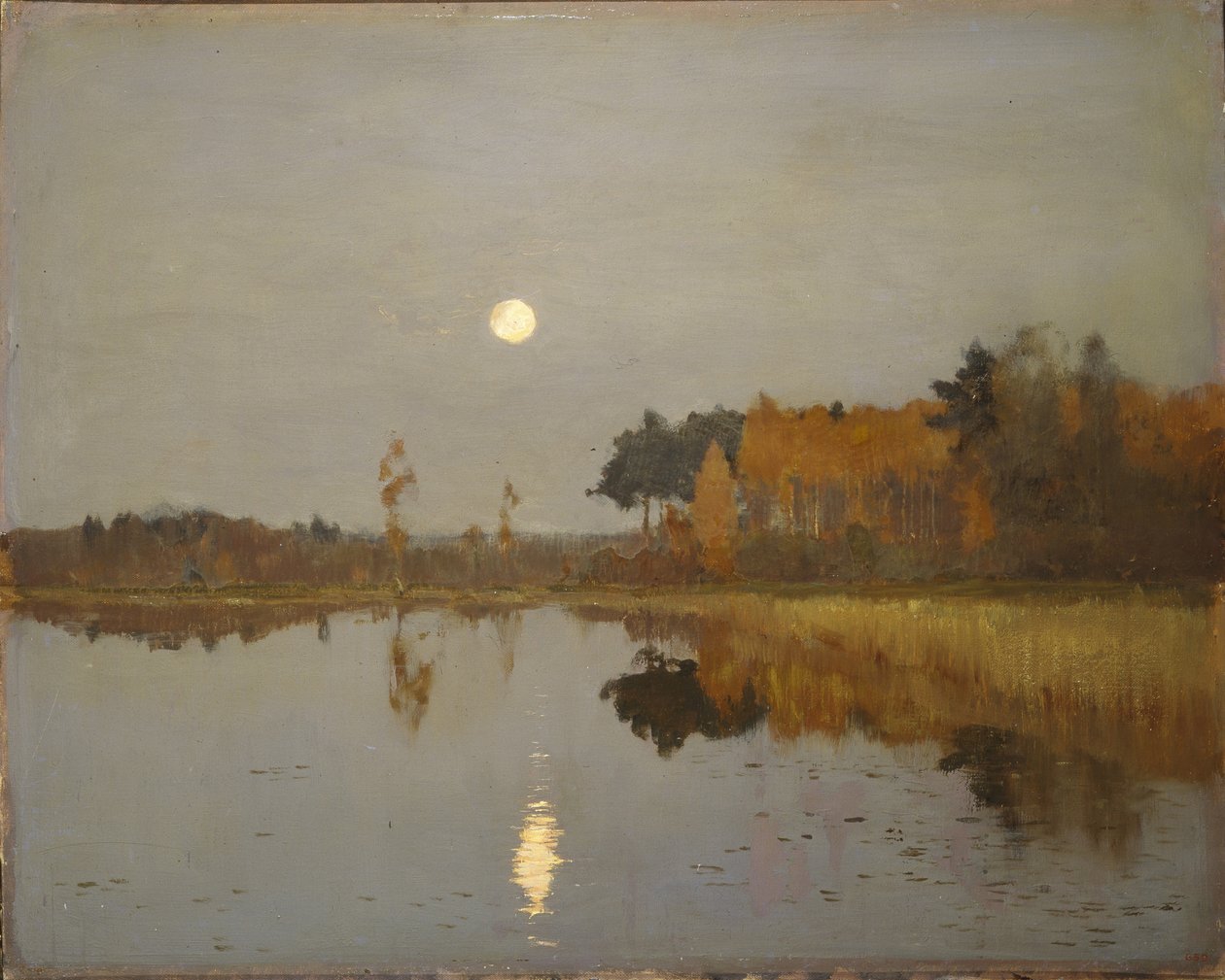 Schemering. Maan, 1899 door Isaak Ilyich Levitan