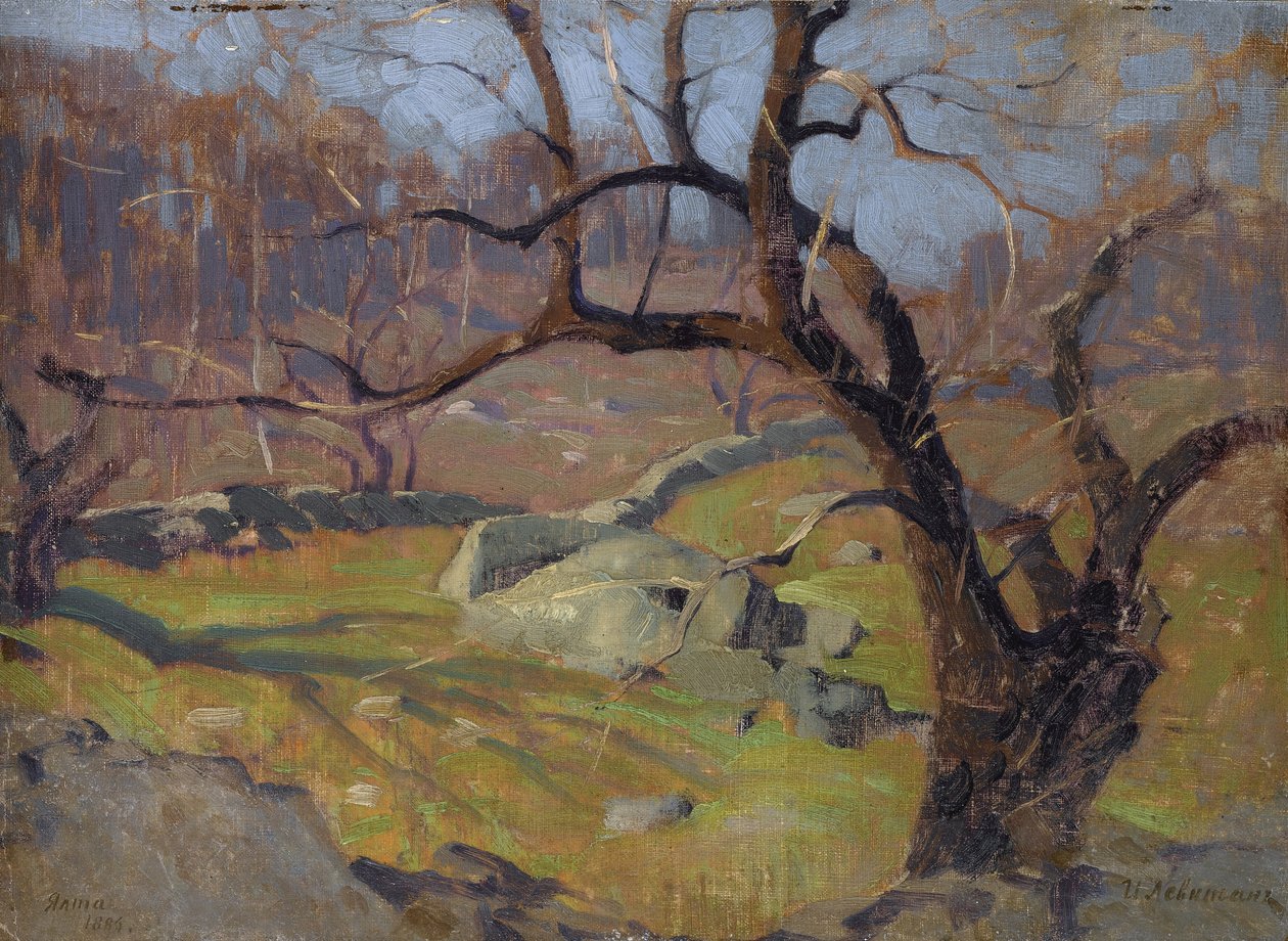 Uitzicht nabij Jalta, 1886 door Isaak Ilyich Levitan