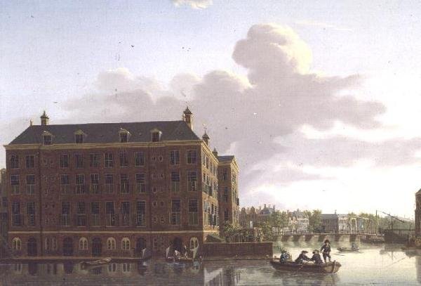 Een uitzicht op Amsterdam, 1779 door Isaac Ouwater