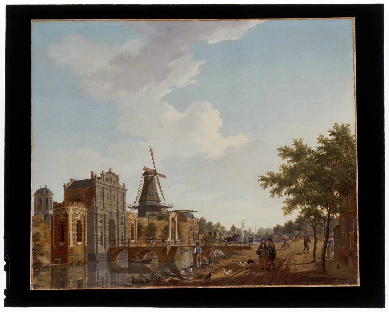 De Catharijnepoort in Utrecht door Isaak Ouwater
