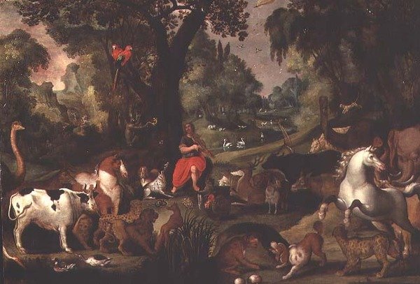 Orpheus die de Dieren Betoverd door Isaak van Oosten
