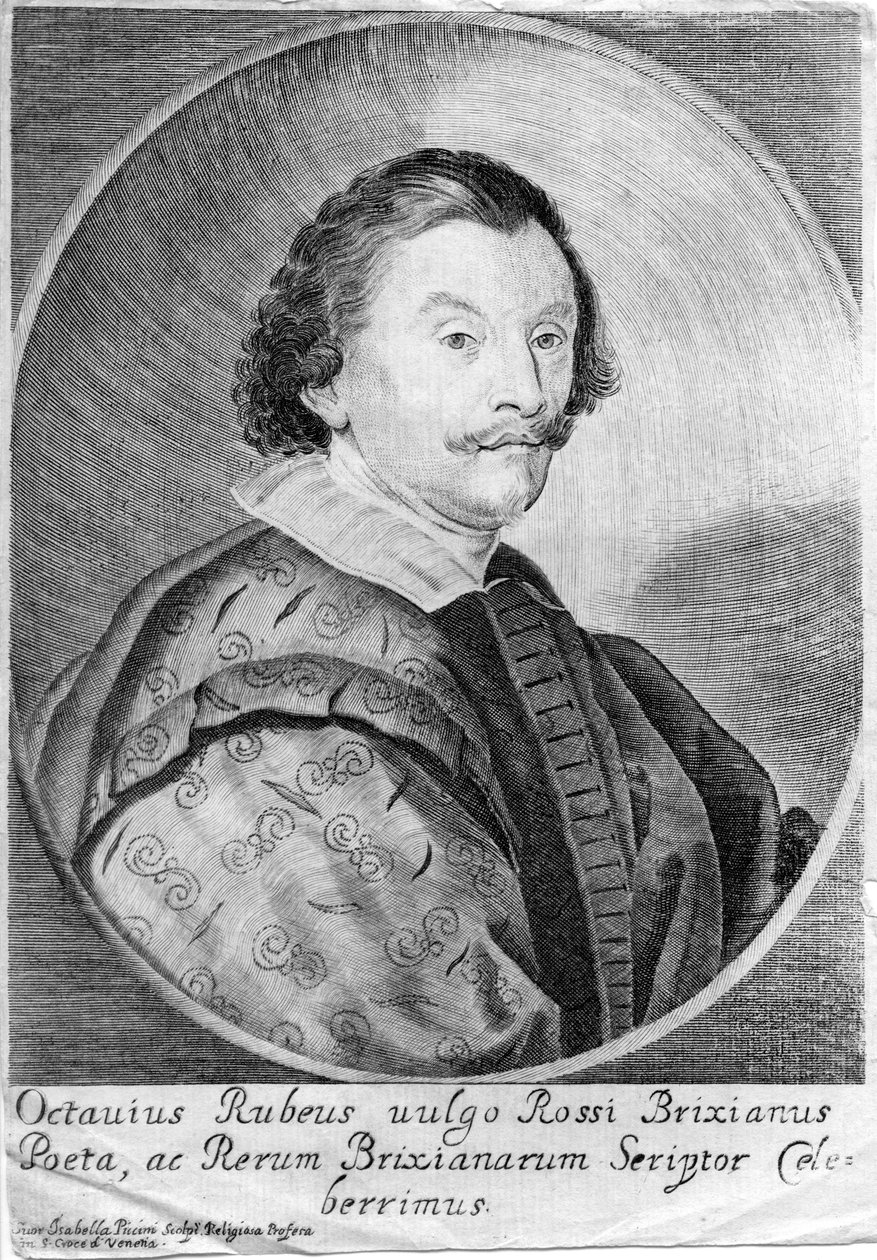 Gegraveerd portret door Isabella Piccini
