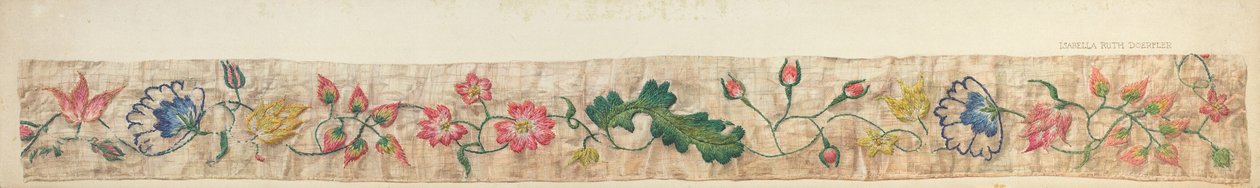 Bed Valance Detail, ca. 1939 door Isabella Ruth Doerfler