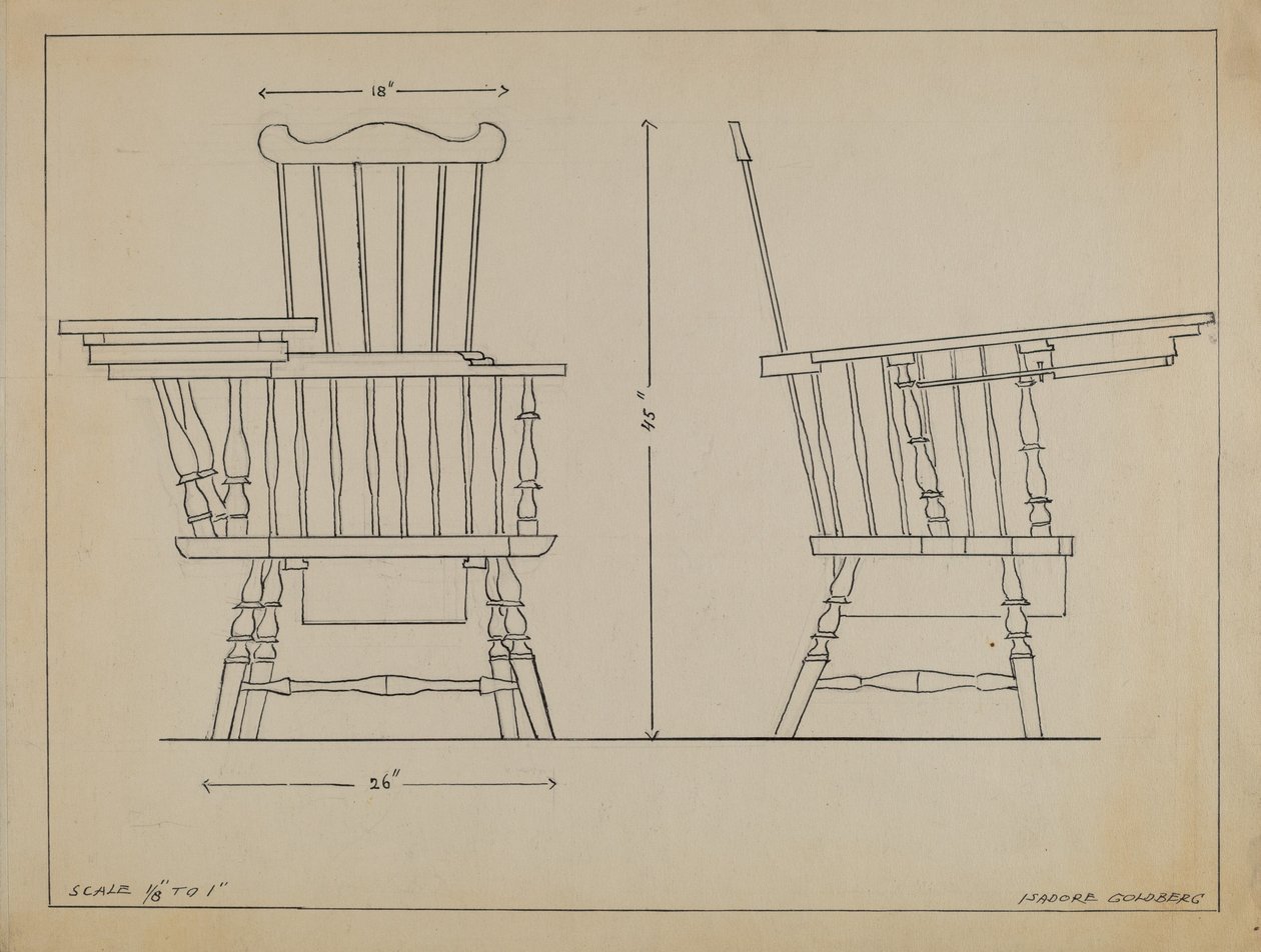 Stoel door Isadore Goldberg