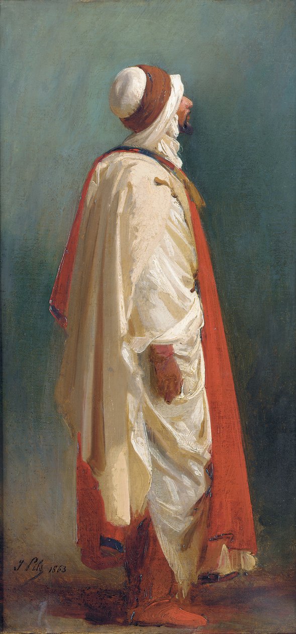 Studie van een staande Arabier door Isidore Pils