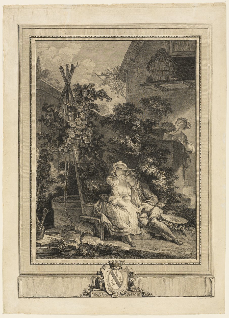 De verliefde tuinman door Isidore Stanislas Helman