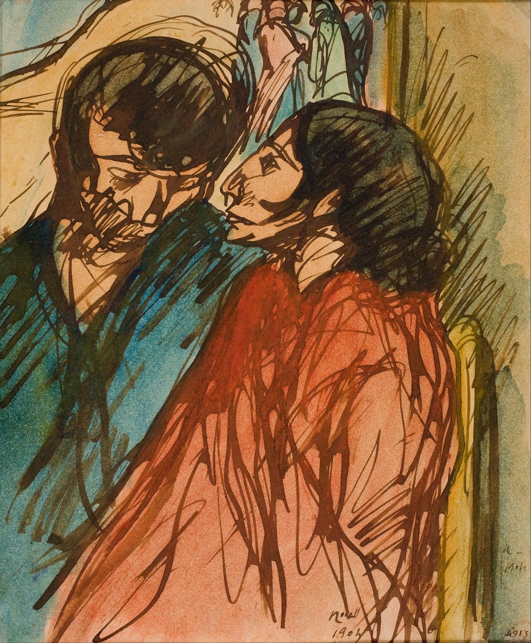 Zigeunerpaar door Isidre Nonell