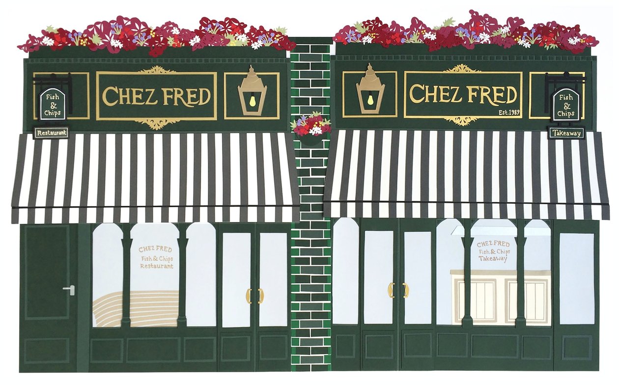 Chez Fred, 2016 papier door Isobel Barber
