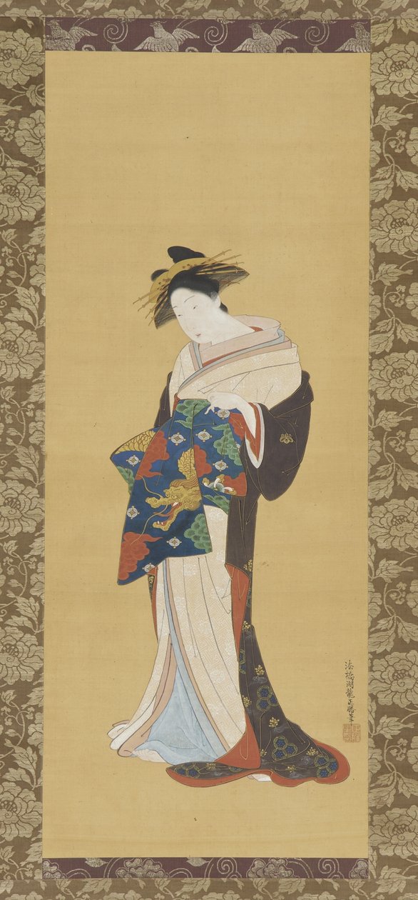 Oiran, Edo-periode door Isoda Koryusai