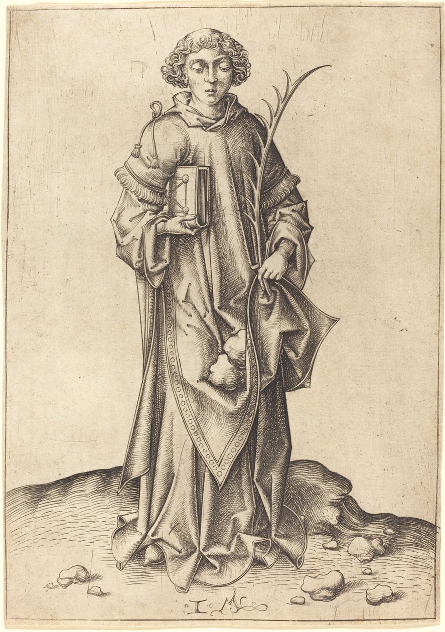 Sint Stefanus door Israhel van Meckenem