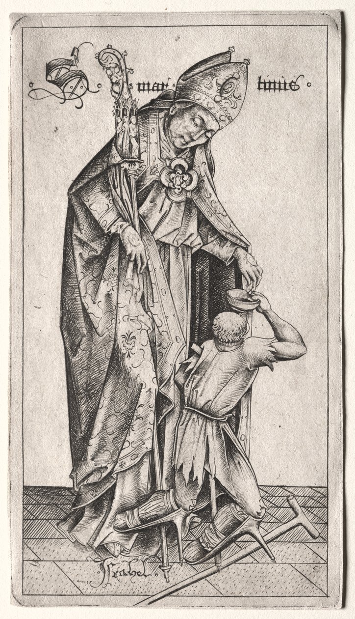 St. Martinus door Israhel van Meckenem