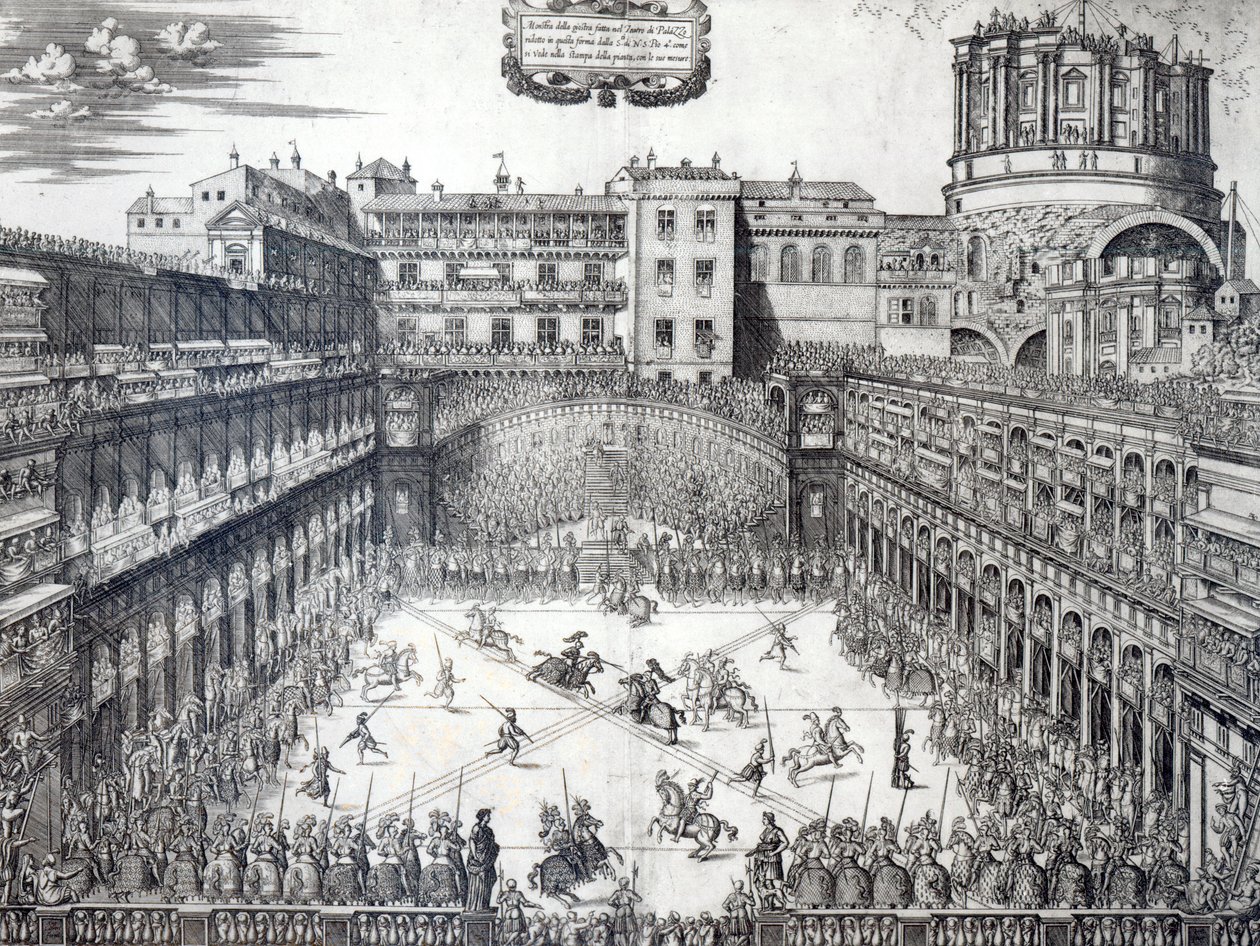 Lansgevecht, 1565 door Italian School