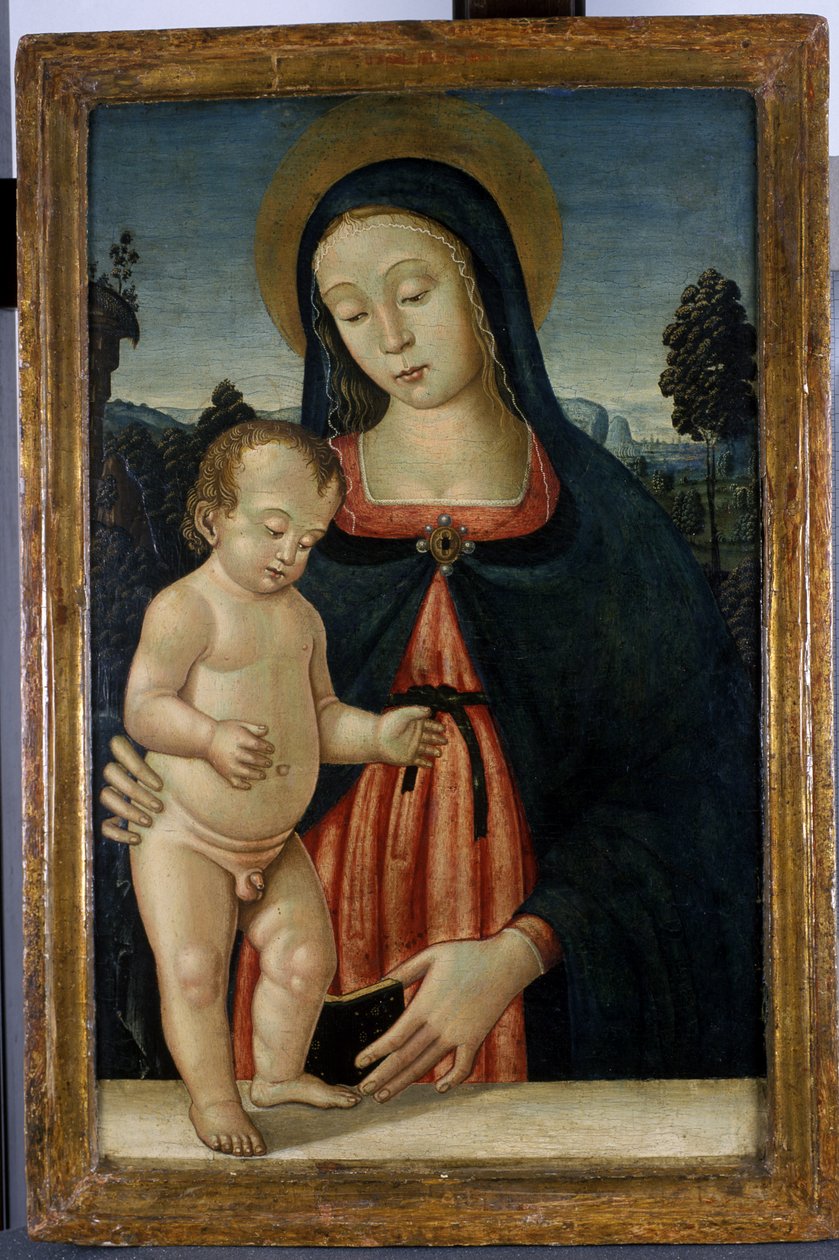 Madonna en Kind door Italian School
