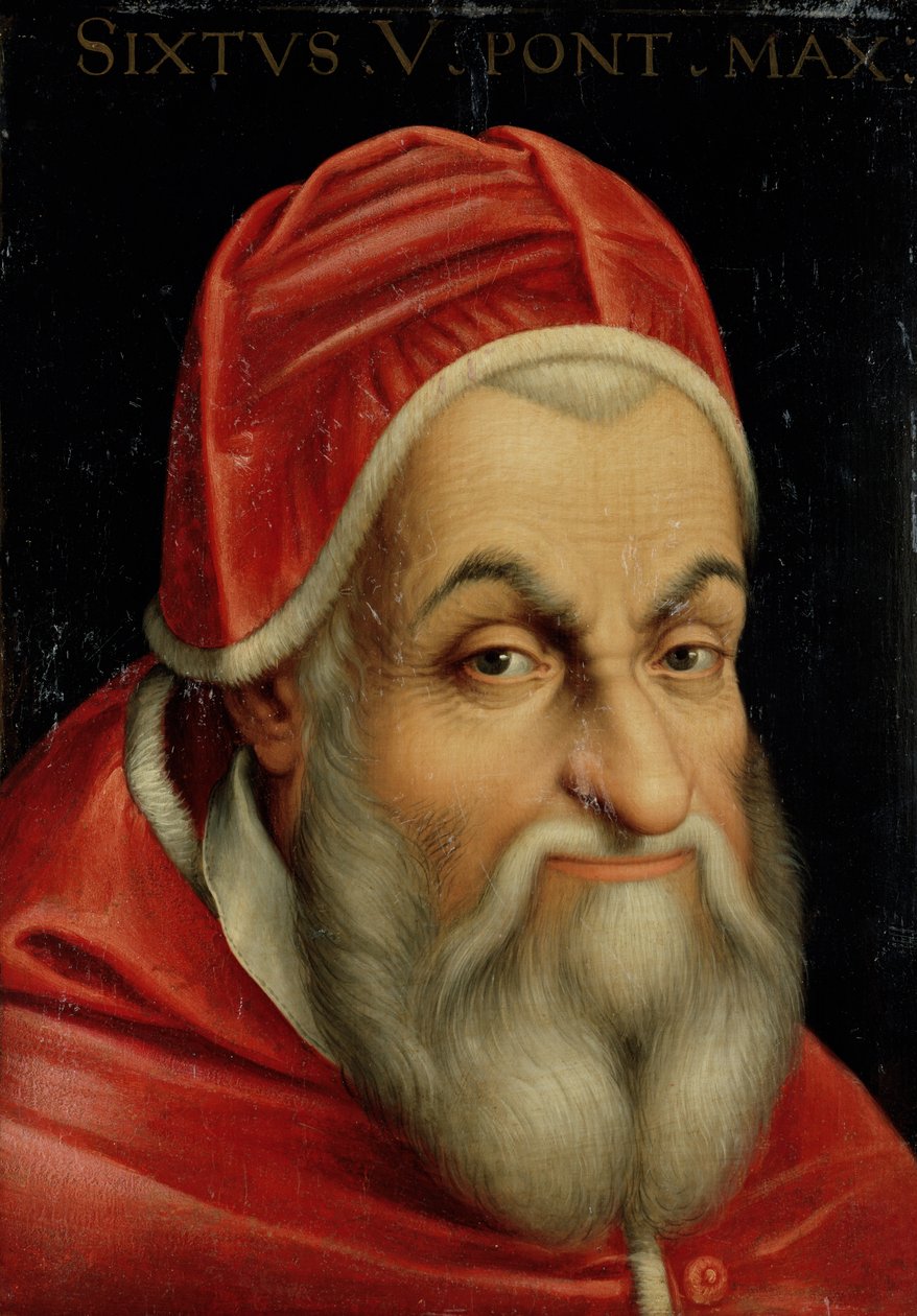 Paus Sixtus V (1520-90) door Italian School