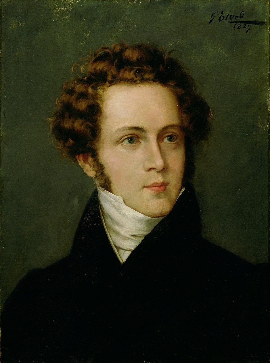 Portret van Vincenzo Bellini (1801-1835) 1887 door Italian School