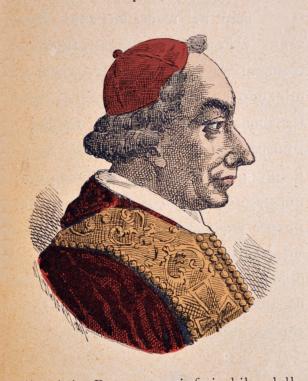 Portret van paus Pius VI (Pio of Giovanni Angelo Braschi) (1775-1799), 1898 door Italian School
