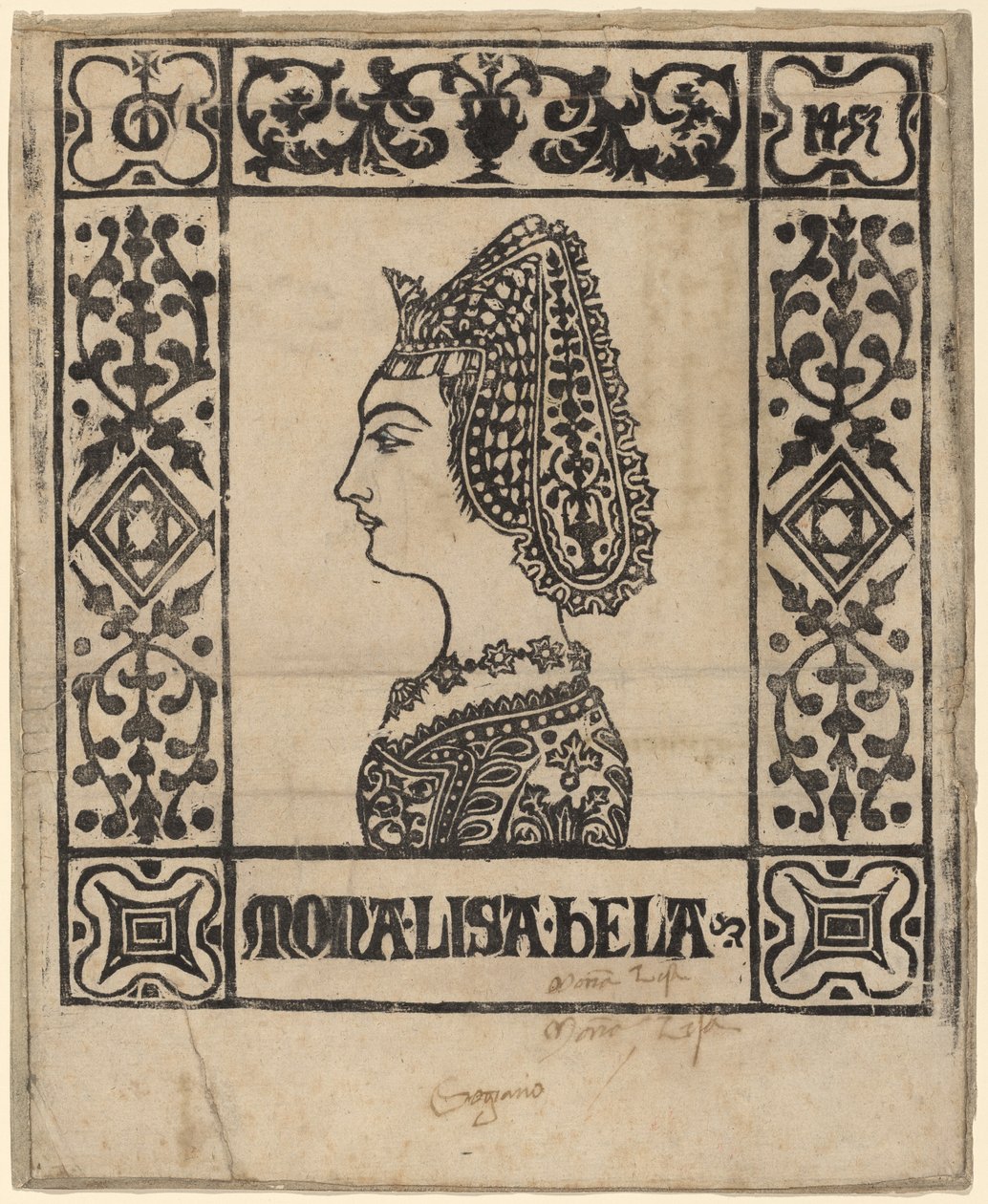 Mona Lisa door Italian 15th Century