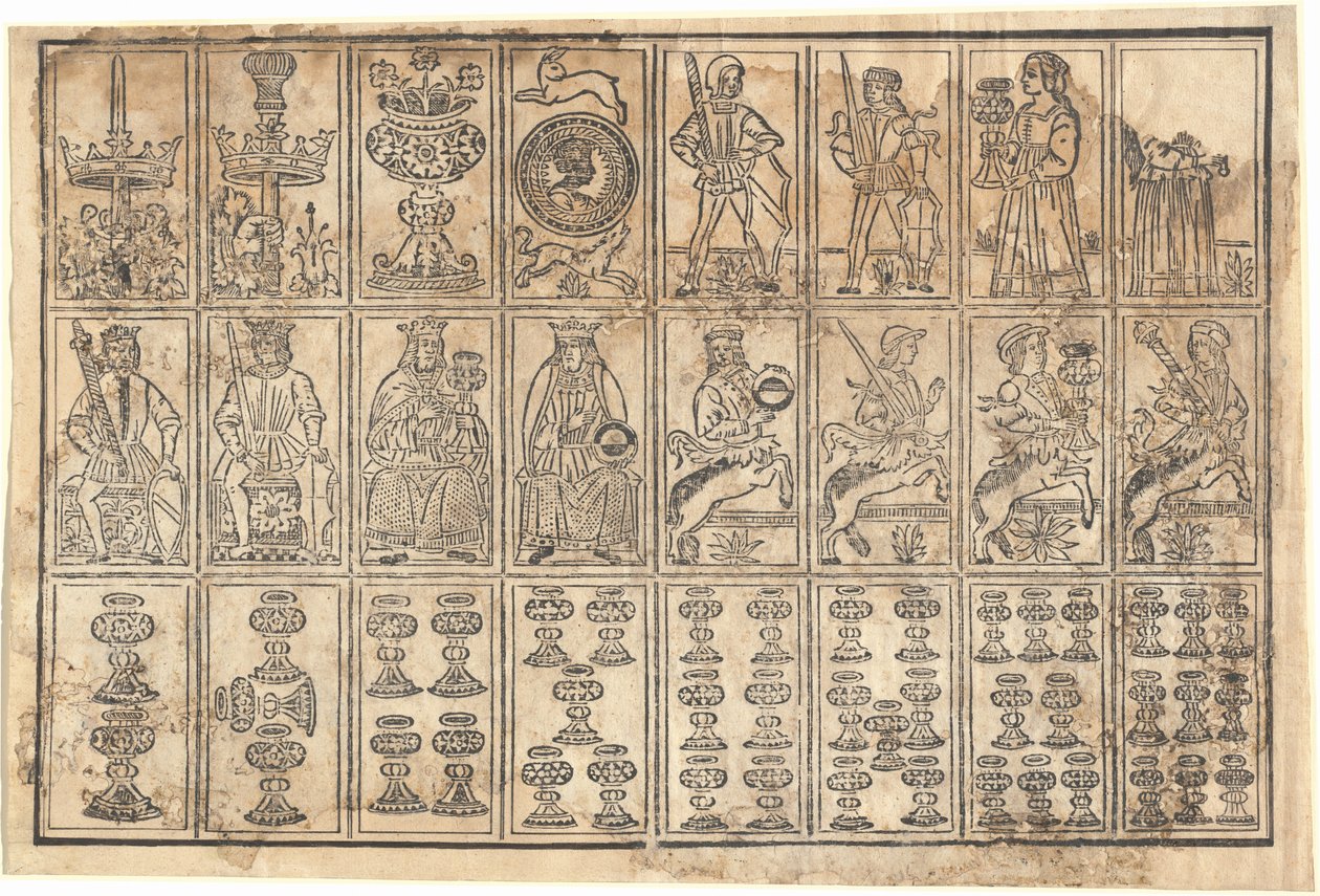 Speelkaarten door Italian 15th Century