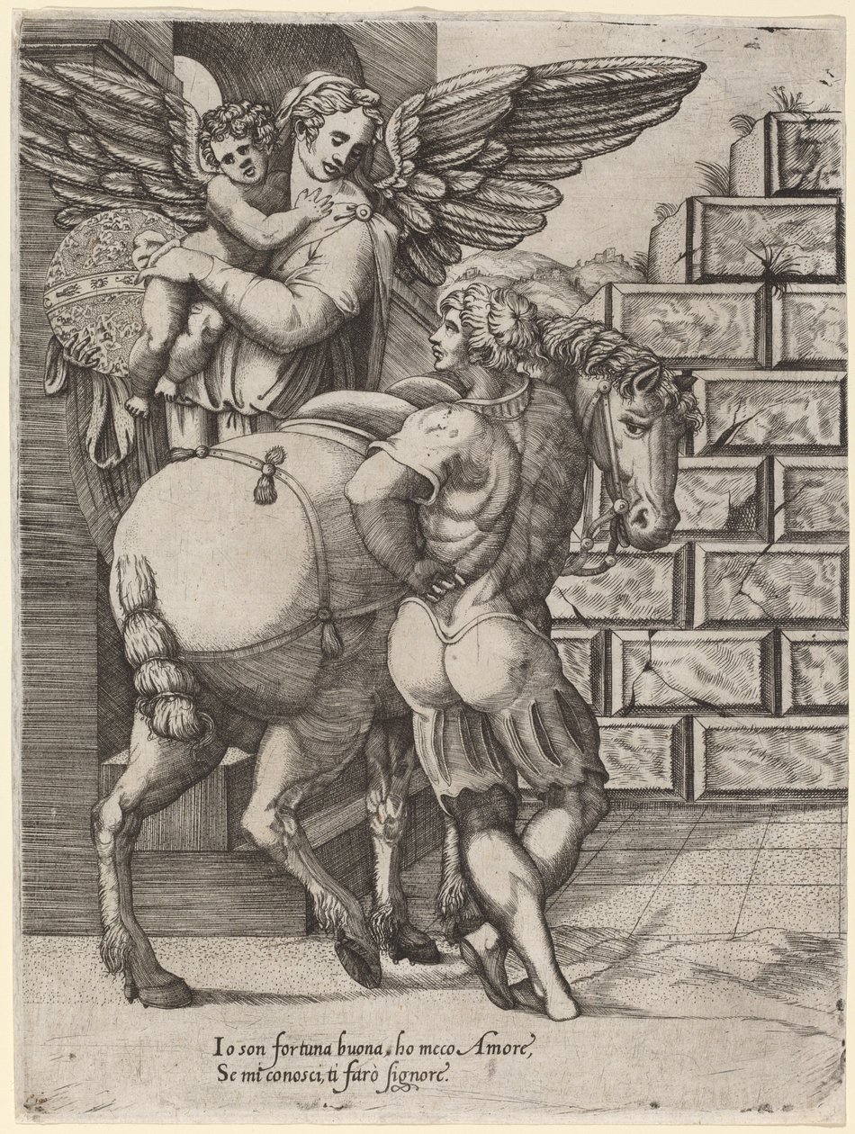 Allegorie van het Fortuin door Italian 16th Century