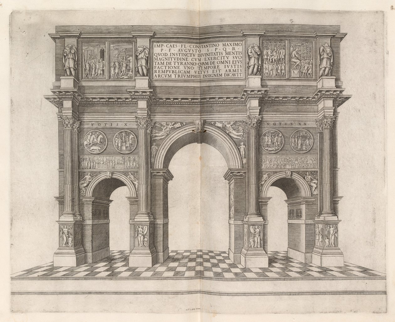 Boog van Constantijn door Italian 16th Century