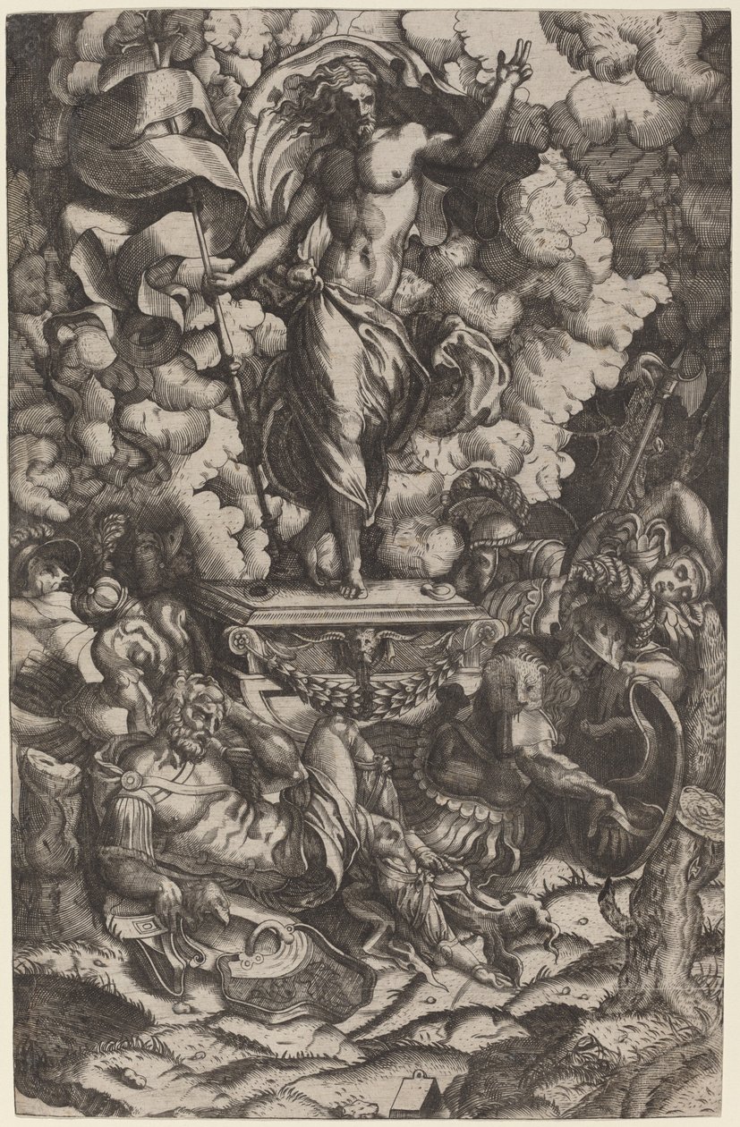 De Opstanding door Italian 16th Century after Francesco Salviati