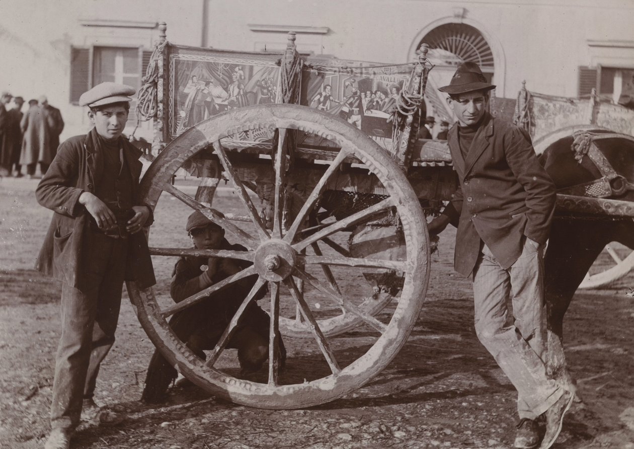 Typische Siciliaanse kar, 1920 door Italian Photographer