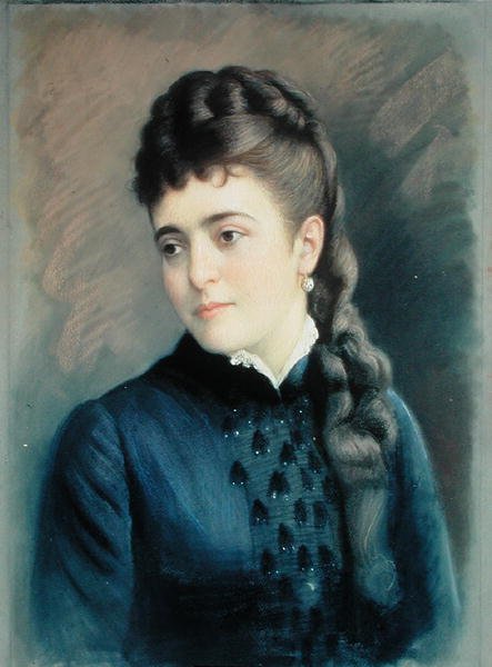 Adelina Patti (1843-1919) door Italian School