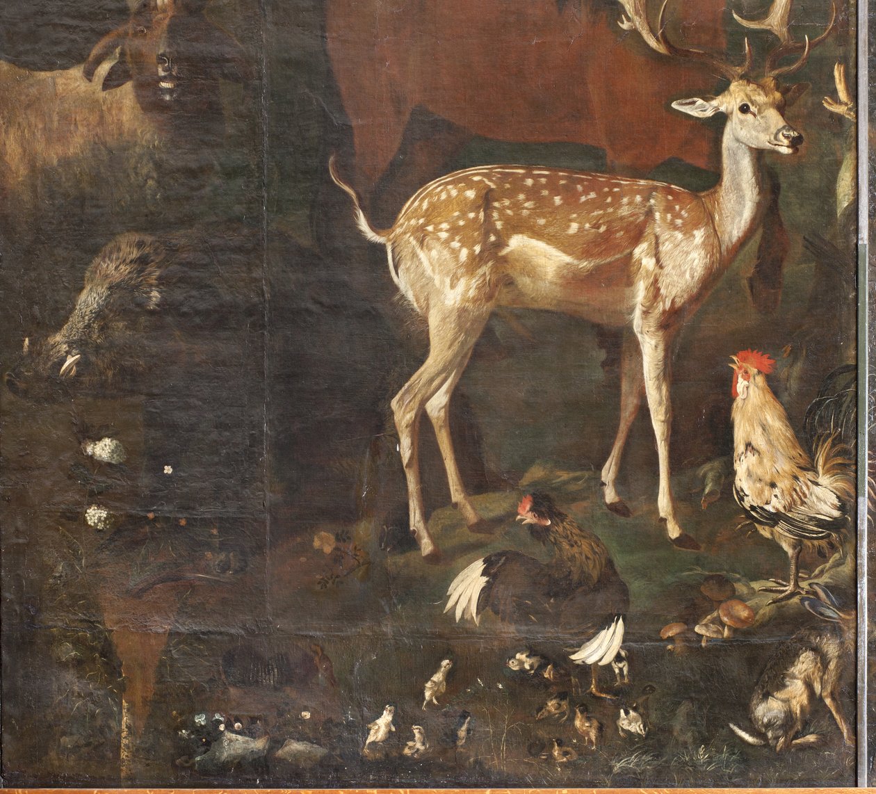 Dieren, mythe van Orpheus (detail) door Italian School
