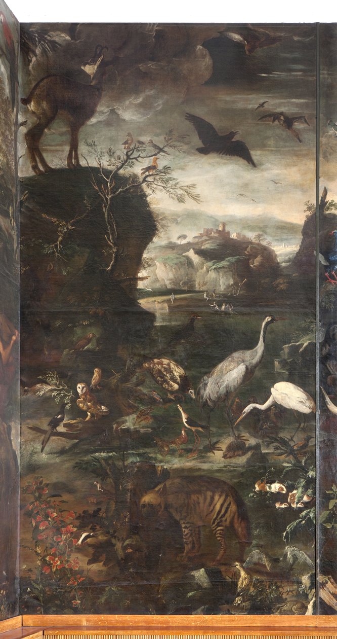 Dieren, Mythe van Orpheus (detail) door Italian School
