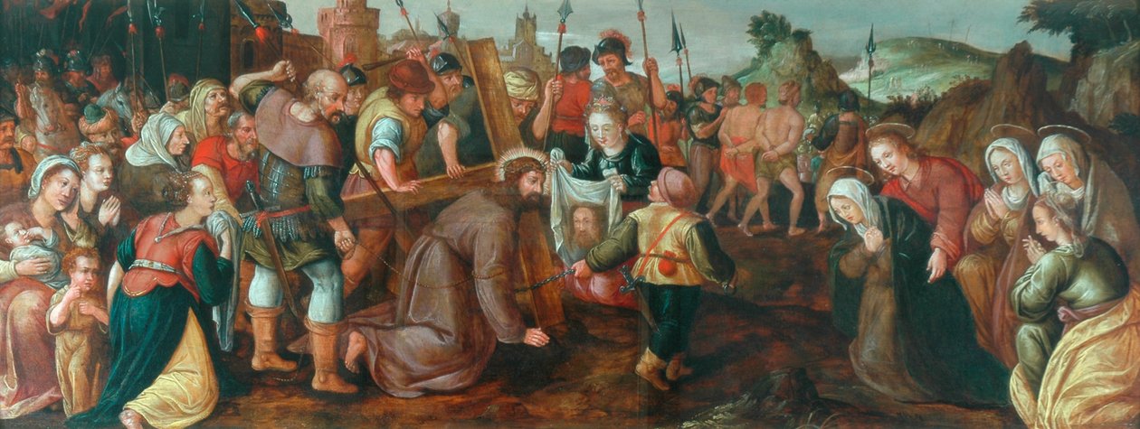 Christus draagt het kruis, 1501 door Italian School