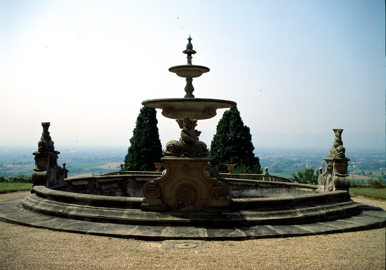 Fontein, Villa Celle door Italian School