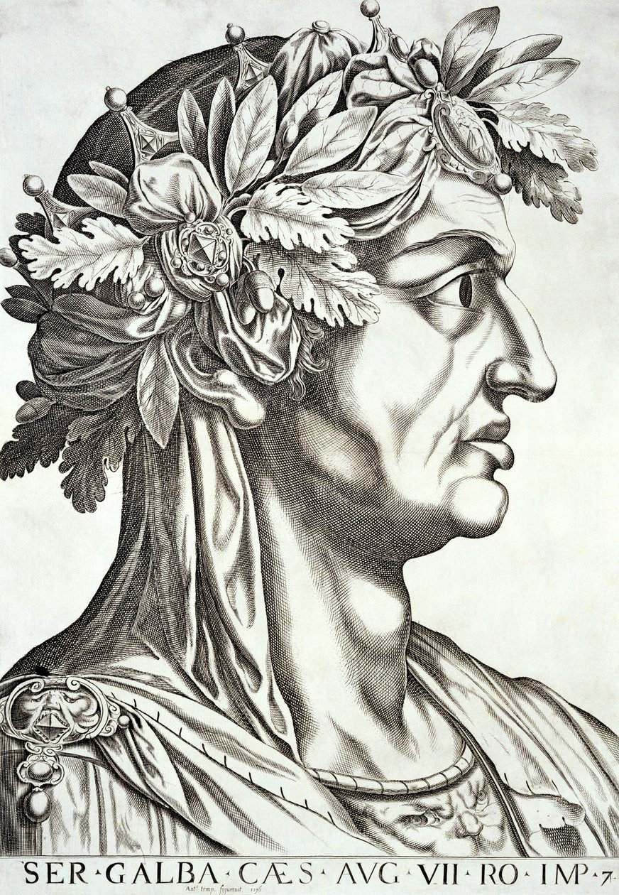 Galba Caesar (3 v.Chr.-69 n.Chr.), 1596 door Italian School