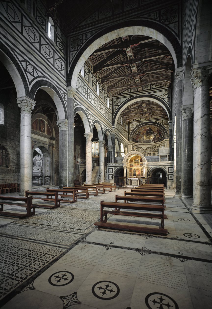 Interieur van de kerk door Italian School