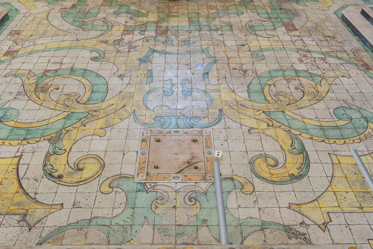 Majolica vloertegels door Italian School
