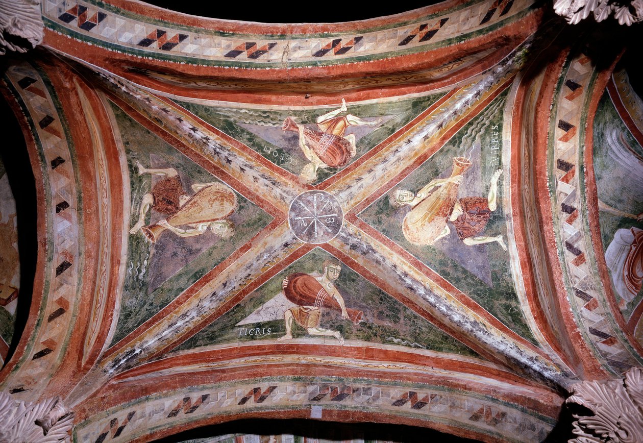 Paradijsrivieren - Fresco. door Italian School