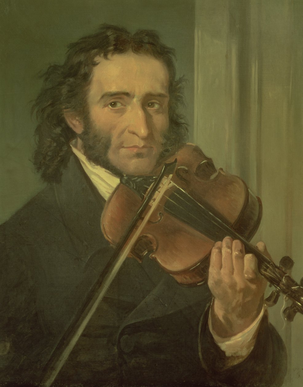 Portret van Niccolo Paganini (1782-1840) door Italian School