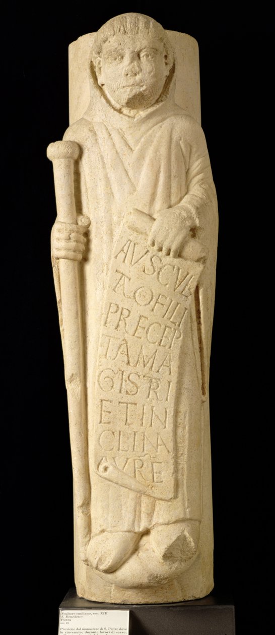 St. Benedictus van Nursia door Italian School