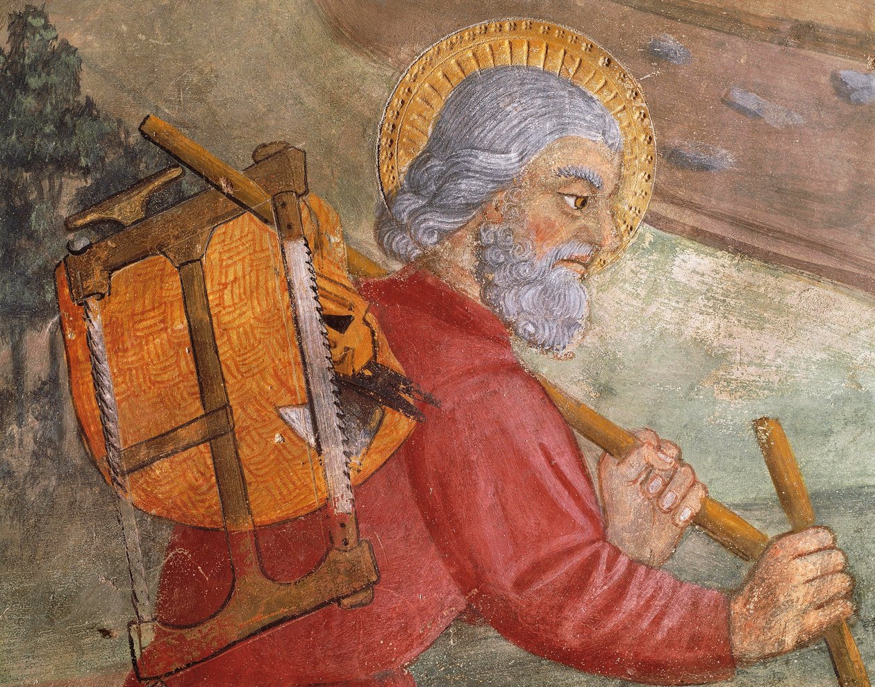 St Joseph (detail) door Italian School