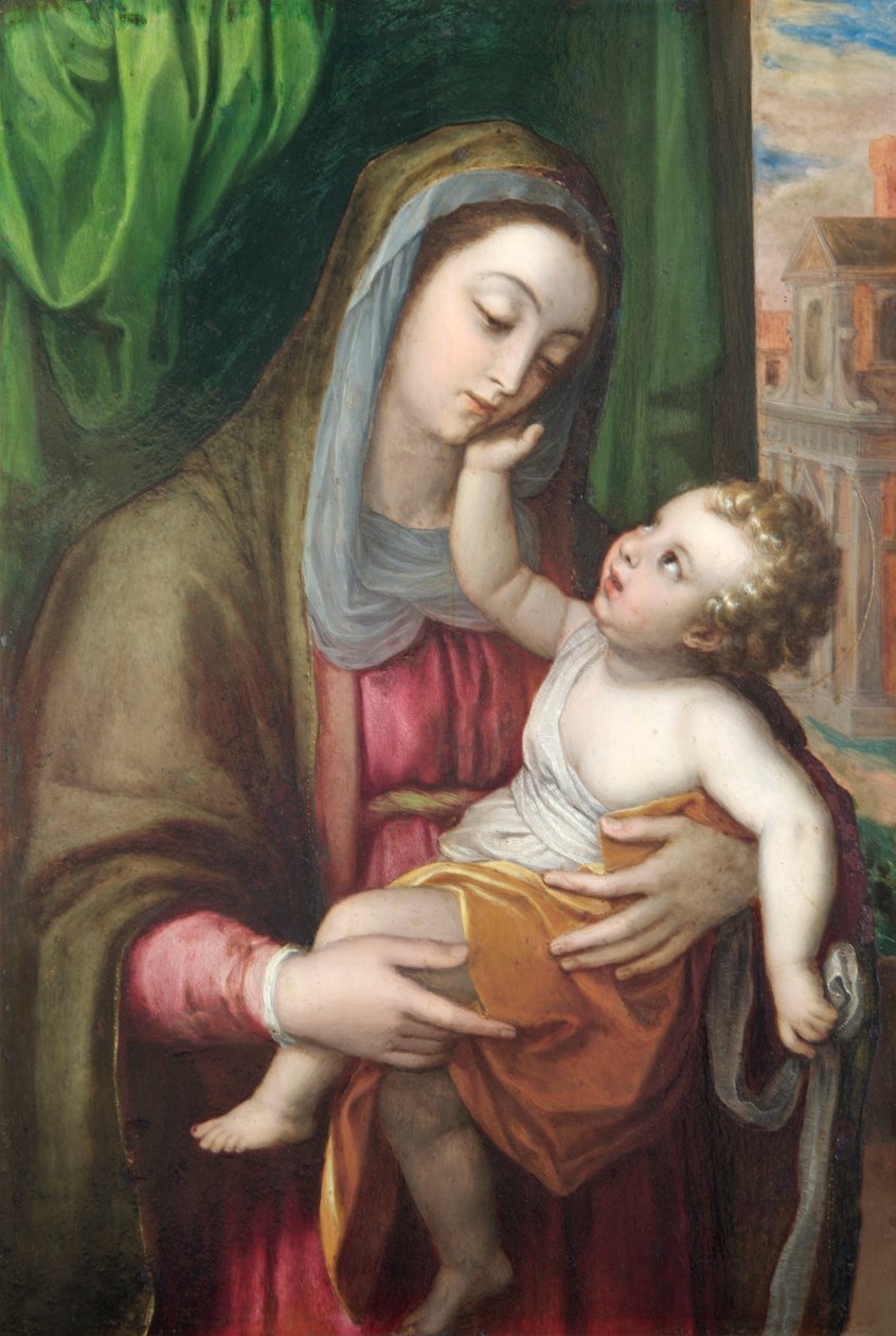 Maagd en Kind, c.1600 door Italian School