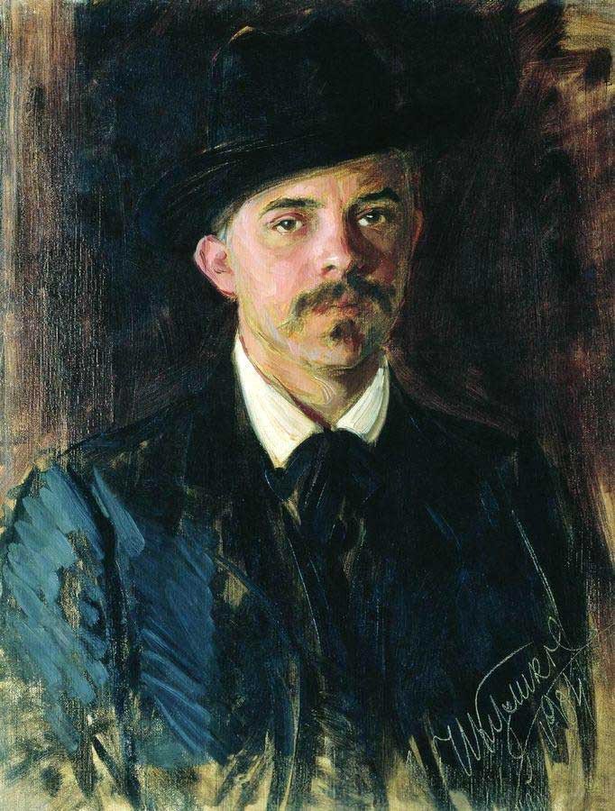 Portret van Lukian Popov door Ivan Koulikov