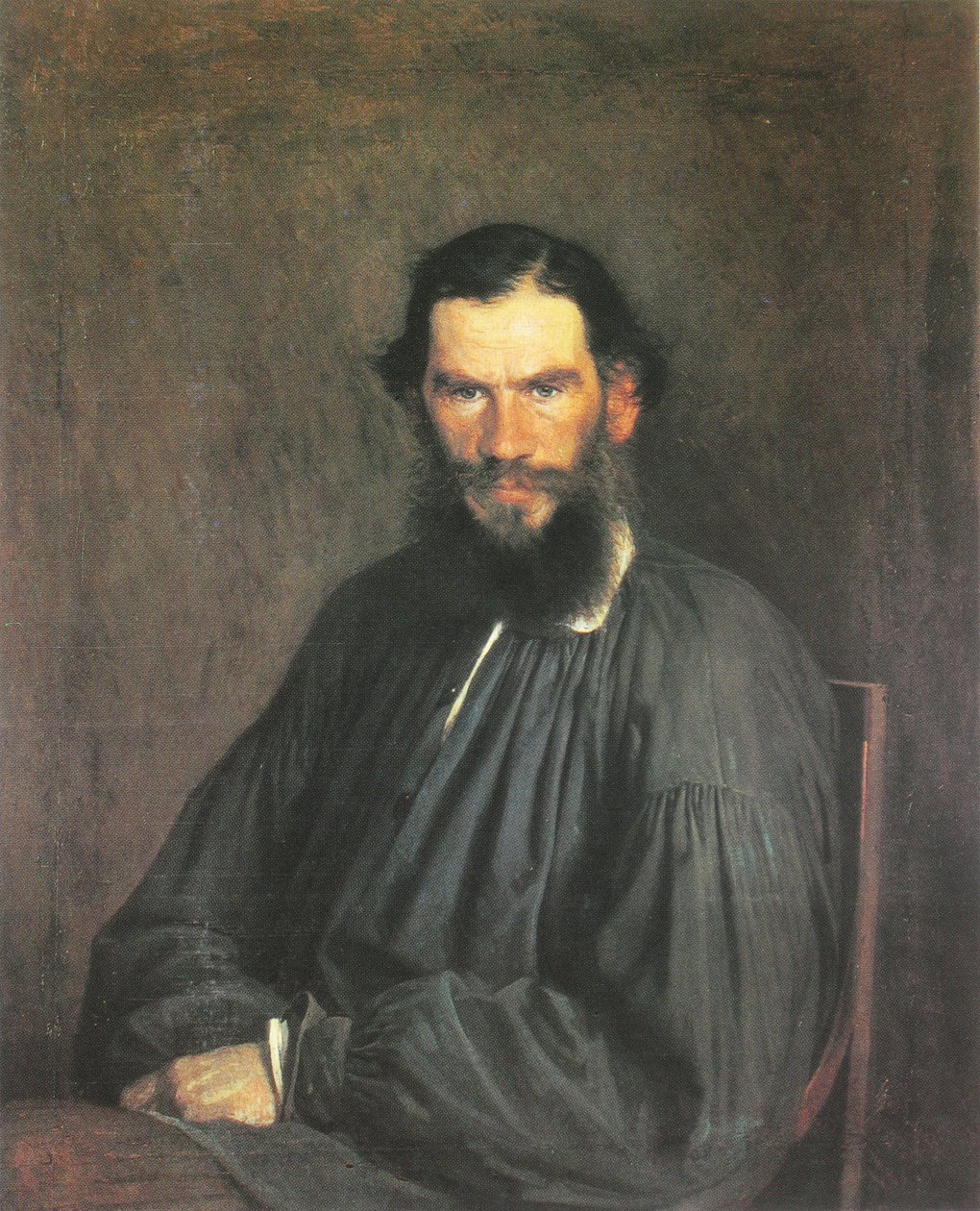 Portret van Leo Tolstoj door Ivan Nikolaevich Kramskoy